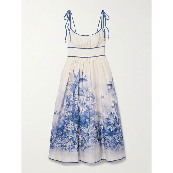 Zimmermann Dresses & Skirts - New With Tags ❤️Zimmermann Linen Floral Midi Dress❤️